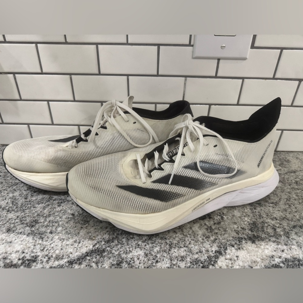 Adidas Boston 12 Men's 10.5 in white